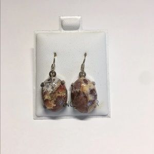 Red river jasper earrings
